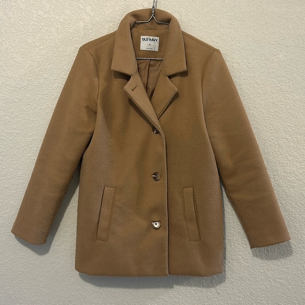 Old navy camel top coat